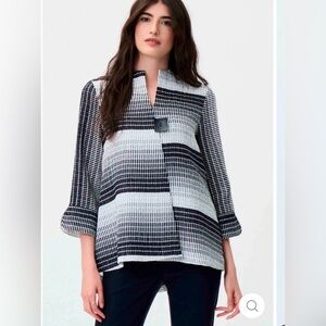 Joseph Ribkoff Kimono Style Jacket Square Button Closure Size 6